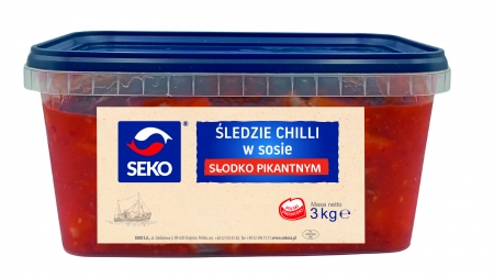 ŚLEDZIE CHILI w sosie  SŁODKO PIKANTNYM