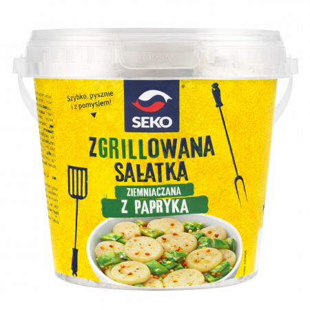 Zgrillowana sałatka ziemniaczana z papryką 